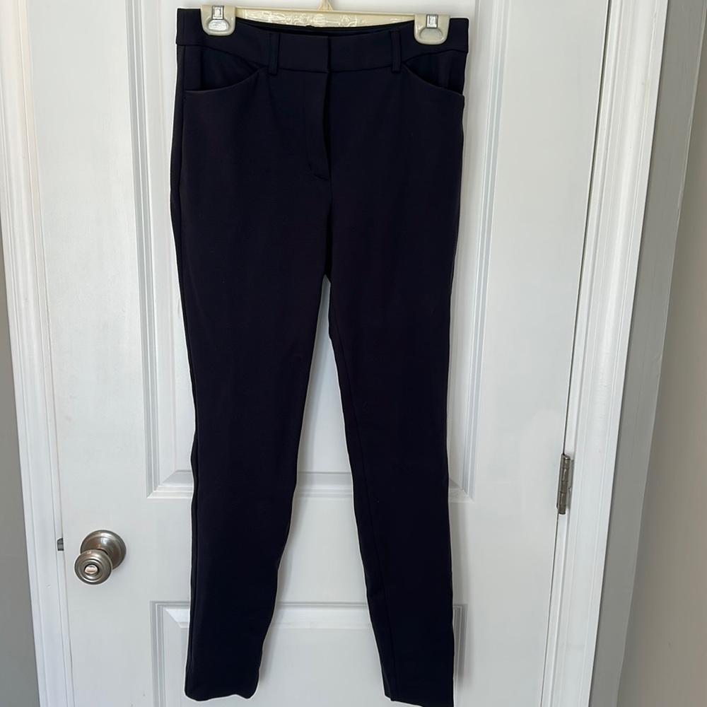 Express Navy Skinny High Rise Dress Pants